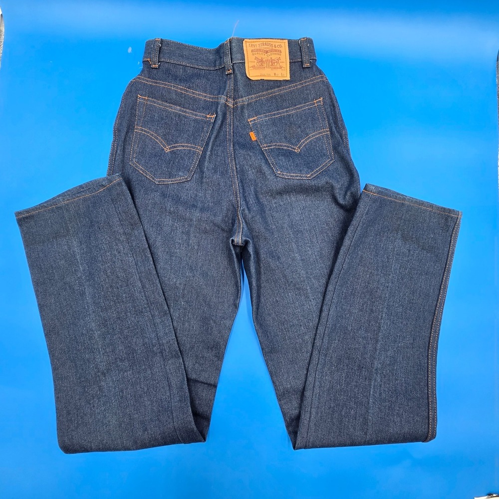 VTG 1981 Levi's 25414 Orange Tab Jeans NOS 27x34 Deadstock High Rise‎ 517 USA